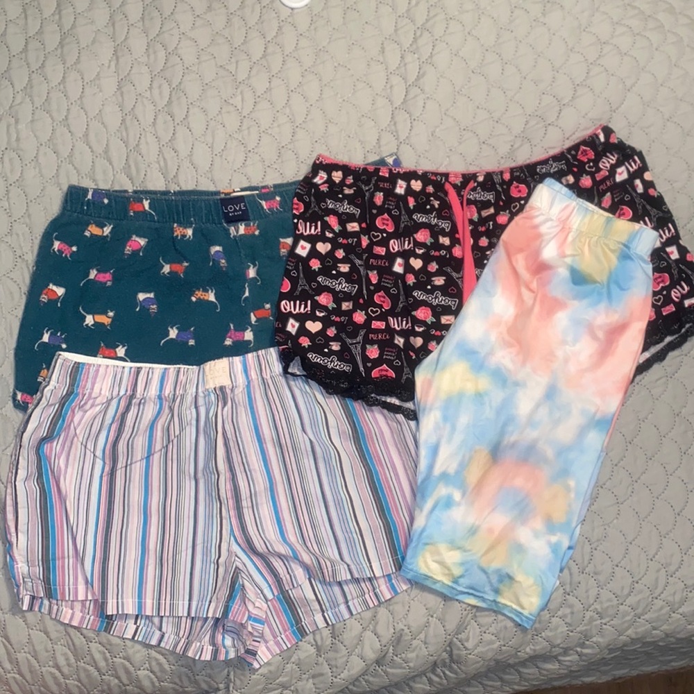 Misc pajama shorts. All fit like a large.